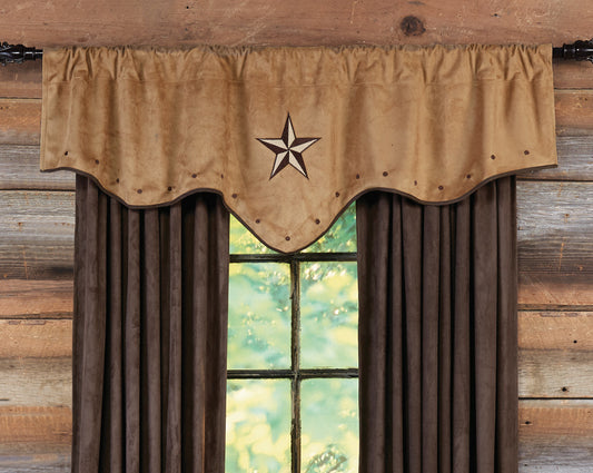 Starlight Trails Adobe Star Valance