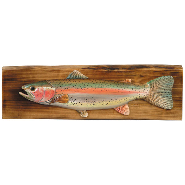Rainbow Trout Wood Wall Hanging - OVERSTOCK