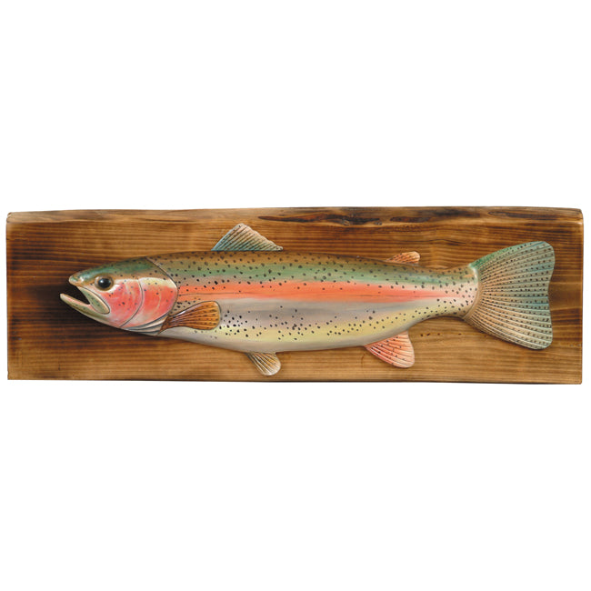 Rainbow Trout Wood Wall Hanging - OVERSTOCK
