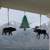 Bear Hanging Silhouette