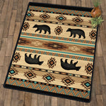 Wampum Bears Rug - 5 x 8