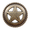 Star with Rope Cabinet Knobs - Set of 2 - Small
