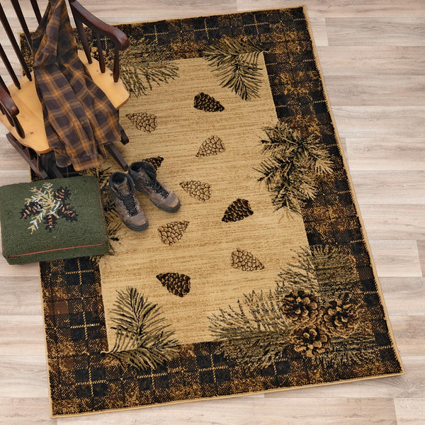 Pinecone Haven Brown Rug - 2 x 3