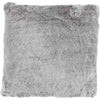 Silver Faux Fur Pillow