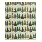 Winter Forest Plush Travel Blanket