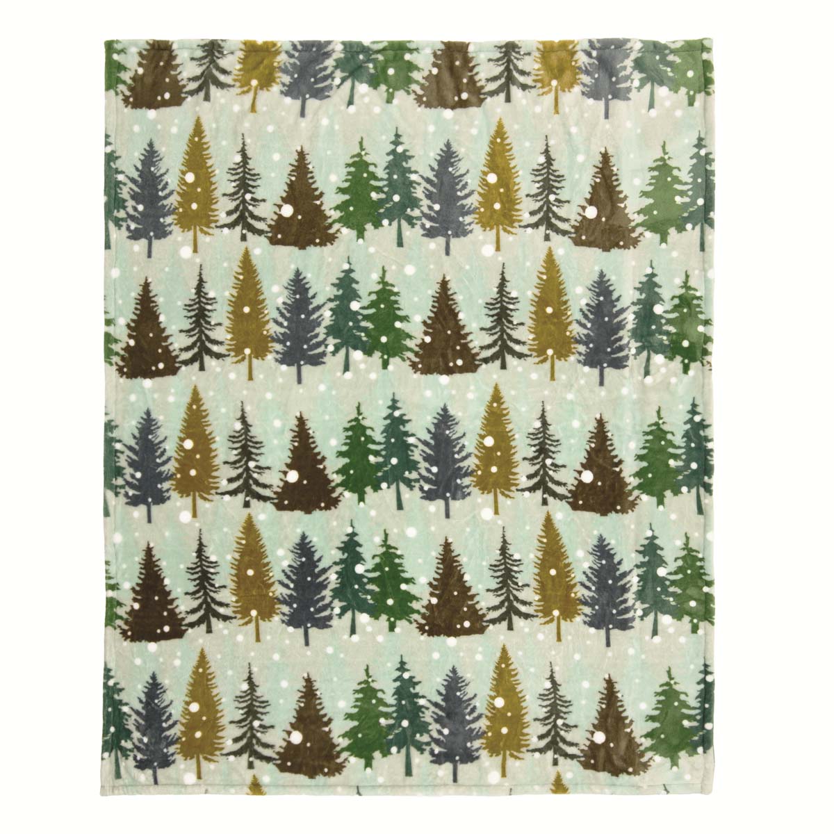 Winter Forest Plush Travel Blanket