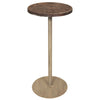 Round Wood Shells Drink Table - OVERSTOCK - OUT OF STOCK