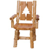 Log Cut-Out Arm Chair - Pine Tree