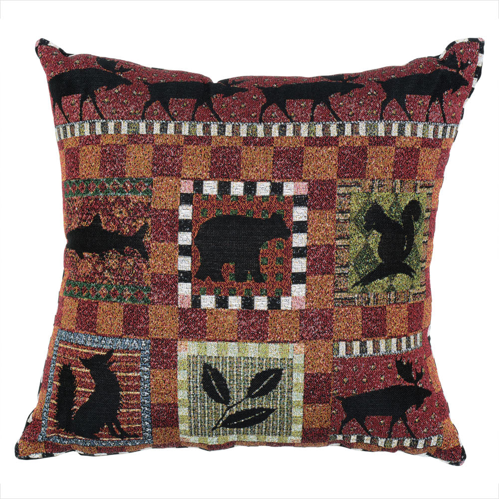 Mountain Wildlife Pillow Cover
