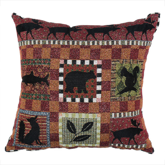 Mountain Wildlife Pillow Cover