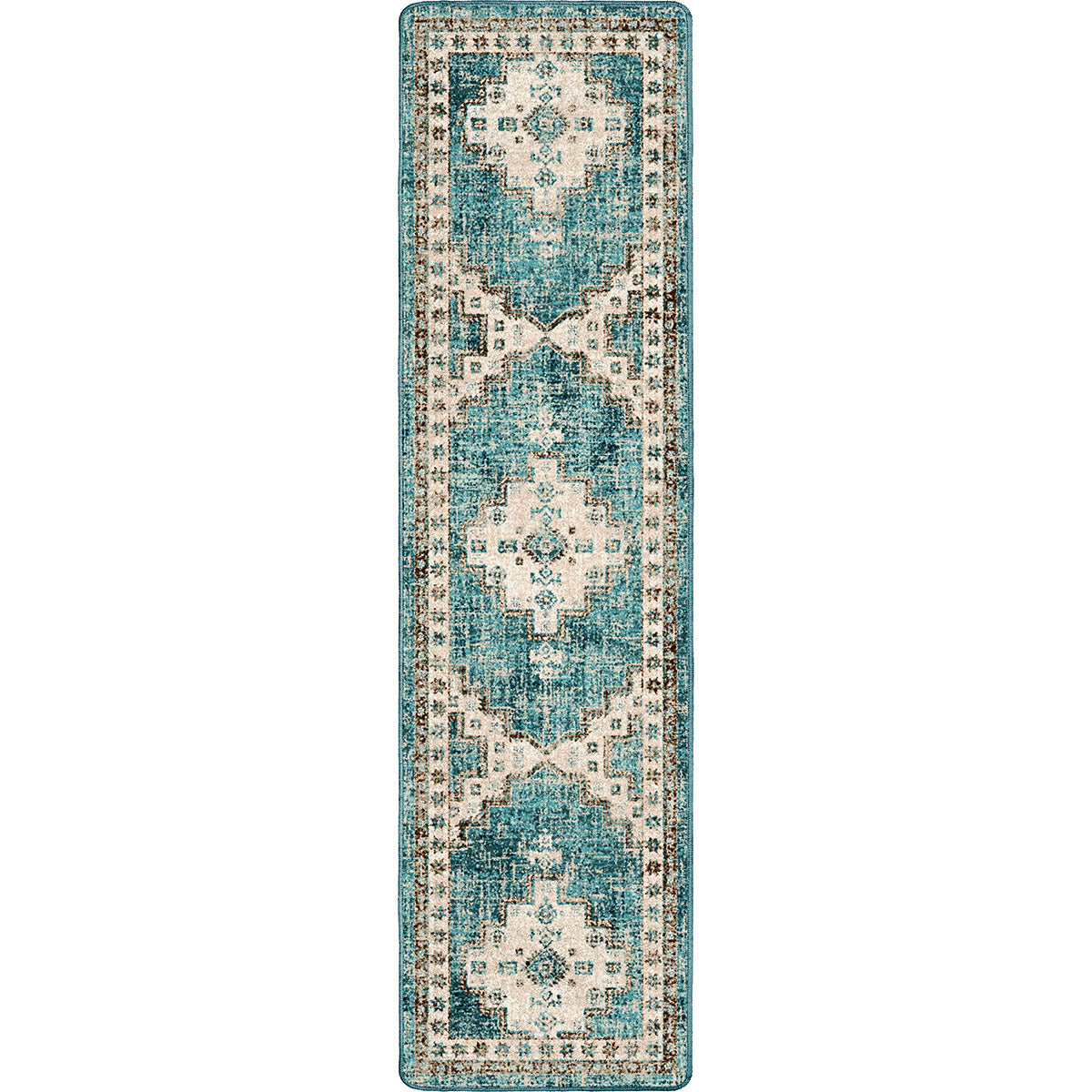 Sedona Nights Turquoise Rug - 2 x 8