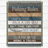 Fishing Rules Throw Blanket - Small