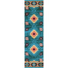 Diamond Creek Turquoise Rug - 2 x 8