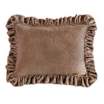 Rose Luxe Velvet Ruffle Euro Sham