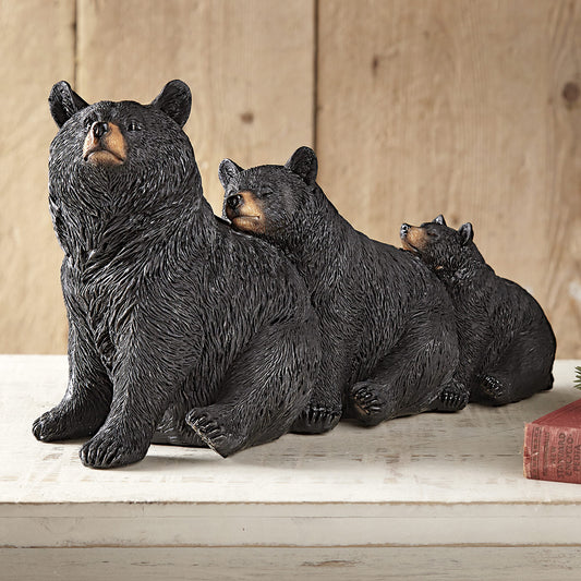 Lazy Bear Trio Figurine- SALE