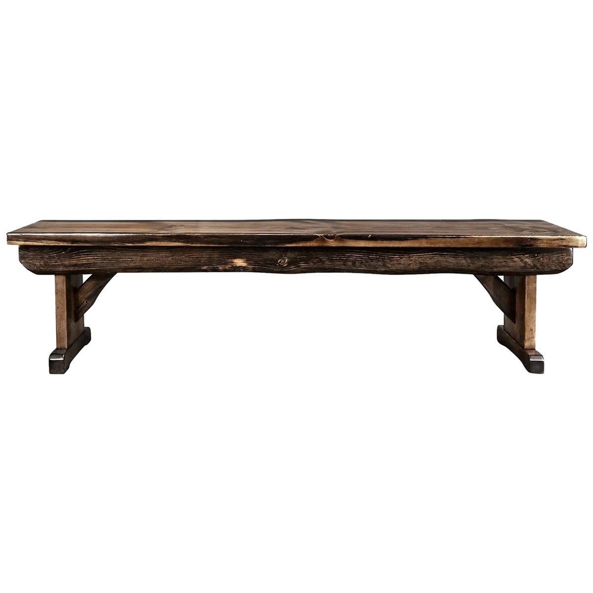 Lima Live Edge 5 Foot Bench - Jacobean Stain