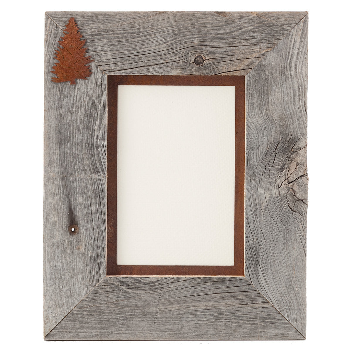 Rust Tree 5 x 7 Frame with Metal Mat
