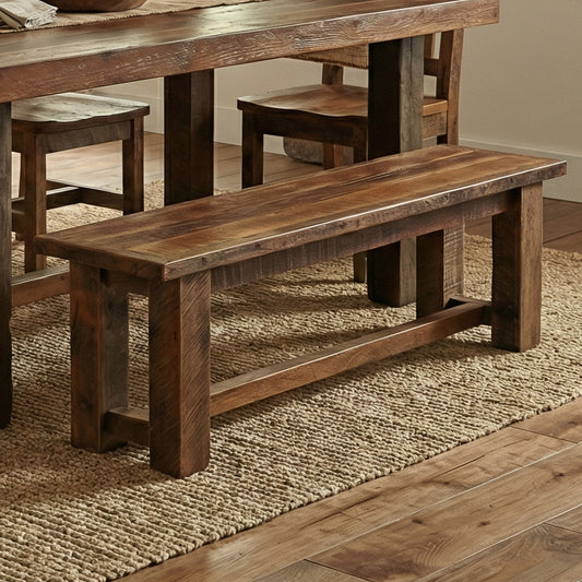 Barnwood Wood Seat Bench