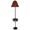 Burnt Sienna Iron Round Bear Band Drink Table Tray Lamp