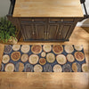 Log Slice Hooked Rug - 2 x 6 - OVERSTOCK