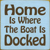 Boat Home Blue Wall Art