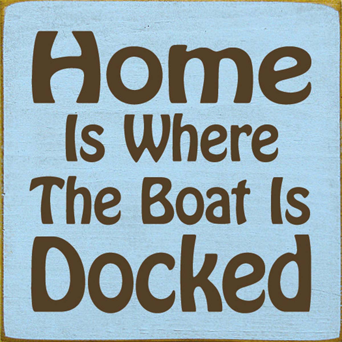 Boat Home Blue Wall Art
