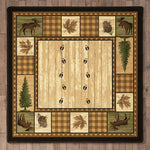 Moose Lodge Retreat Rug - 8 Ft. Square