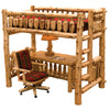 Cedar Log Single Loft Bed