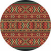 Star Eagle Terracotta Rug - 8 Ft. Round