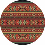 Star Eagle Terracotta Rug - 8 Ft. Round