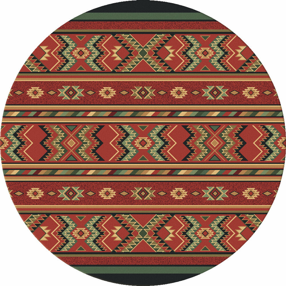 Star Eagle Terracotta Rug - 8 Ft. Round