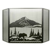 Mountainside Bear Fireplace Screen