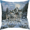 Wolf Howl Decorative Pillow