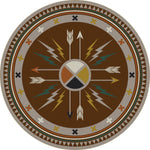 Muroc Arrows Rug - 8 Ft. Round