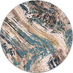 Timberland Turquoise Rug - 8 Ft. Round