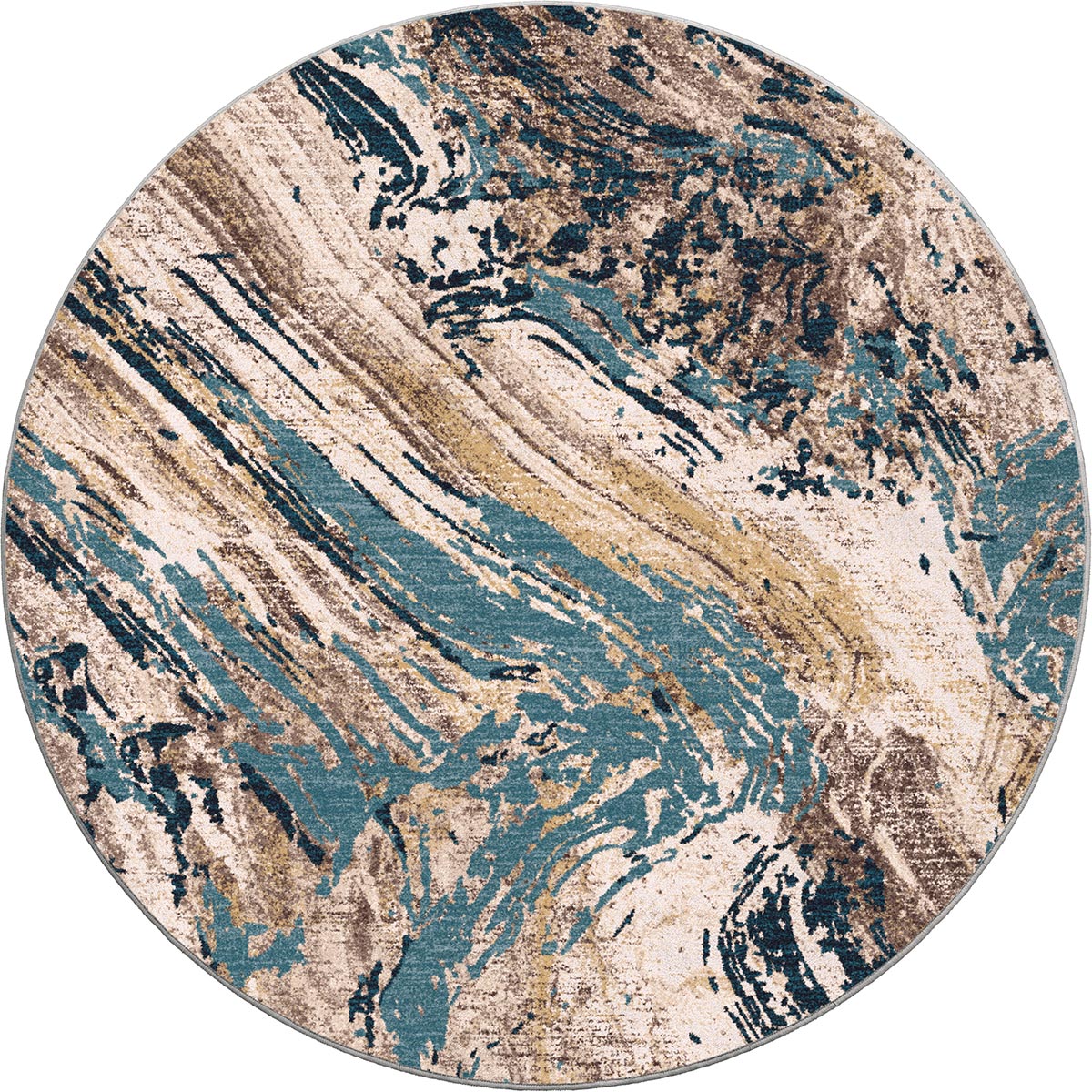 Timberland Turquoise Rug - 8 Ft. Round