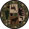 Wildlife Retreat Rug - 8 Ft. Round