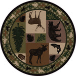 Wildlife Retreat Rug - 8 Ft. Round