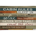 Rules of the Cabin Chenille Rug - 4 x 6