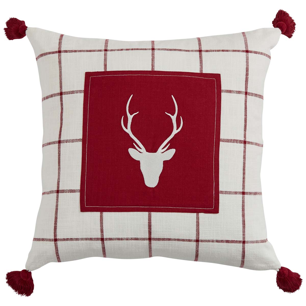 Merry Antler Feather Pillow