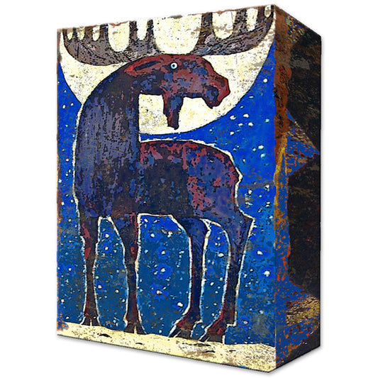 Moon Struck Boxed Metal Wall Art