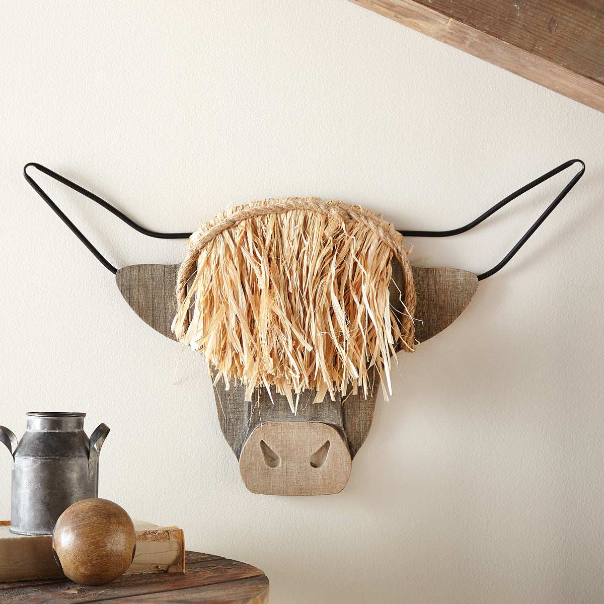 Highland Cow Wood Wall Hanging - CLEARANCE