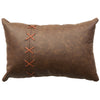 Butte Leather Pillow with Leather Back - 12 x 18