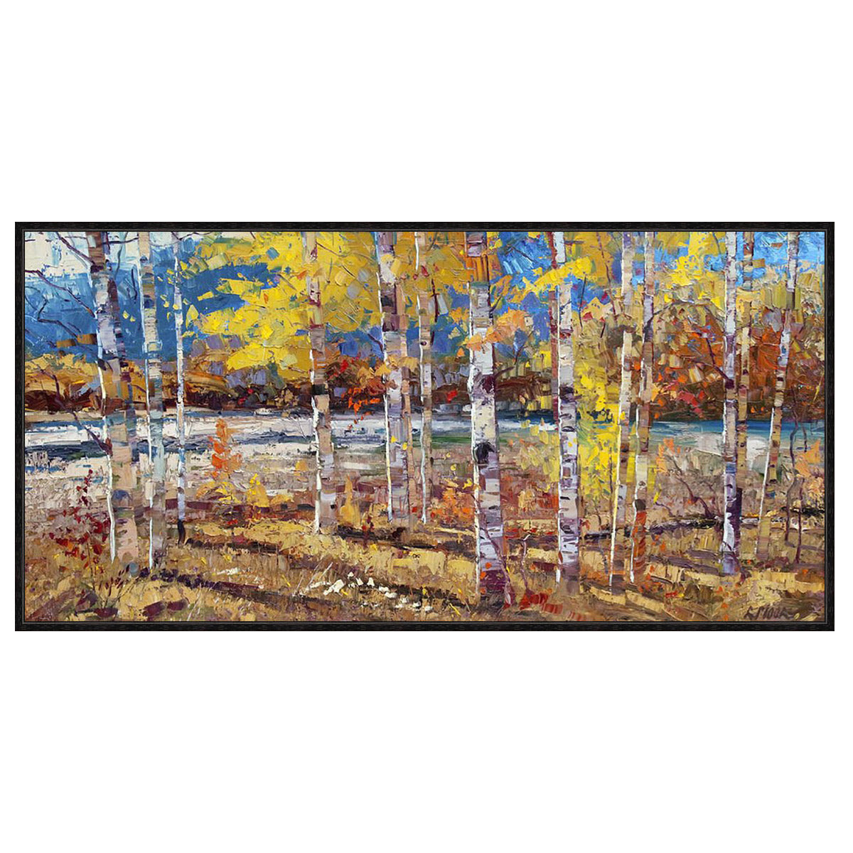Calm Birch Clearing Wall Art