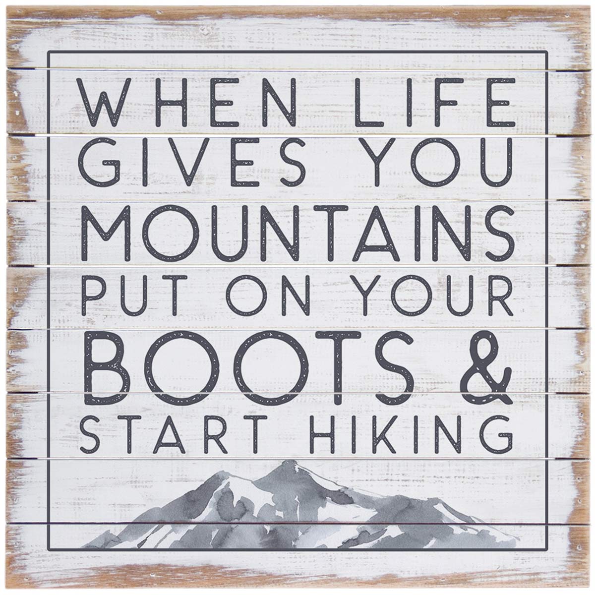 When Life Gives You Mountains Wall Art