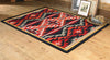 Rustic Cross Black Southwestern Rug - 3 x 4