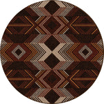 Aztec Arrows Rug - 8 Ft. Round