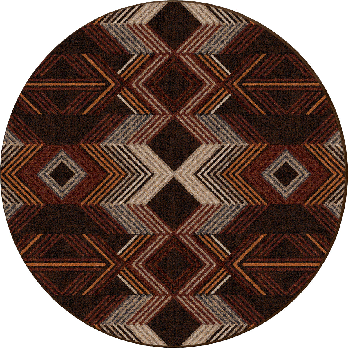 Aztec Arrows Rug - 8 Ft. Round