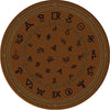 Cowboy Brands Dark Rug - 8 Foot Round