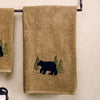 Black Bear Forest Bath Towel